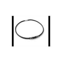 Echt Leder Kette geflochten Lederkette Halskette mit Edelstahl Damen & Herren