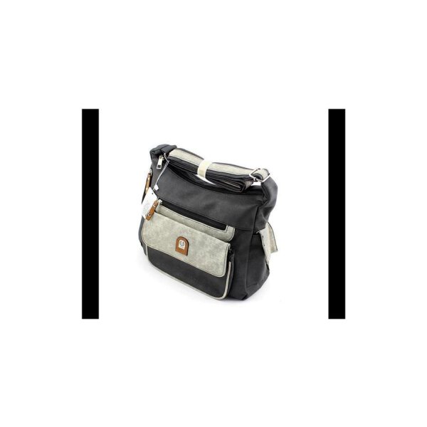 Damen Handtasche Schultertasche Tasche Umhängetasche Schwarz