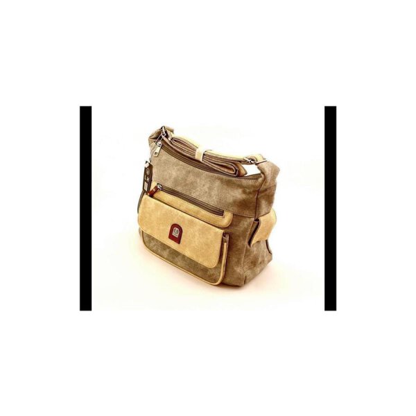 Damen Handtasche Schultertasche Tasche Umhängetasche Hellbraun