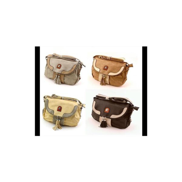Damen Schultertasche Tasche Umhängetasche Handtasche in 4 Farben zur Auswahl