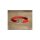 Lederarmband Echt Leder Armband mit Edelstahl Verschluss Unisex Rot 19cm