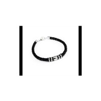 Lederarmband geflochten Leder Herrenarmband / Edelstahl...