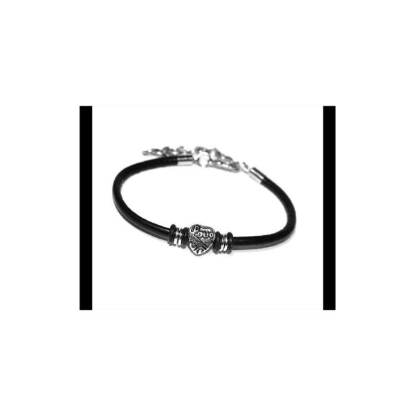 Lederarmband Leder Armband Partnerarmband mit Herz  **NEU**