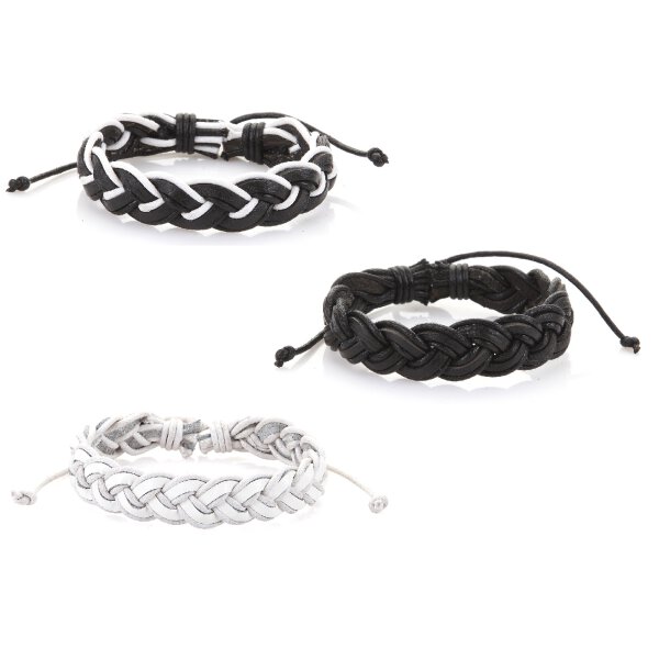 Surferarmband Lederarmband mit Zugverschluss